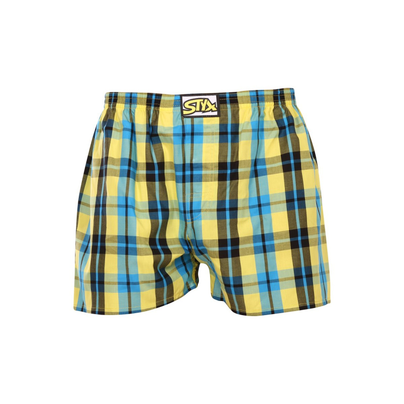 Pánské trenky Styx klasická guma vícebarevné (A933) XL, trenýrky