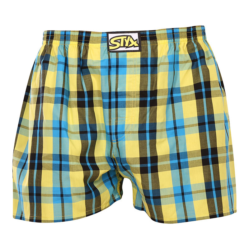 Pánské trenky Styx klasická guma vícebarevné (A933) XL, trenýrky
