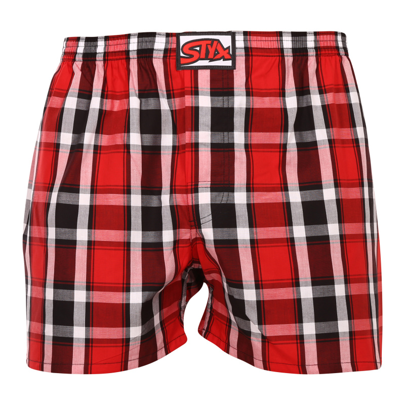 Pánské trenky Styx klasická guma vícebarevné (A935) XL, trenýrky