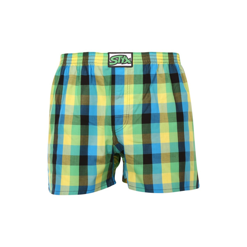Pánské trenky Styx klasická guma vícebarevné (A936) XL, trenýrky