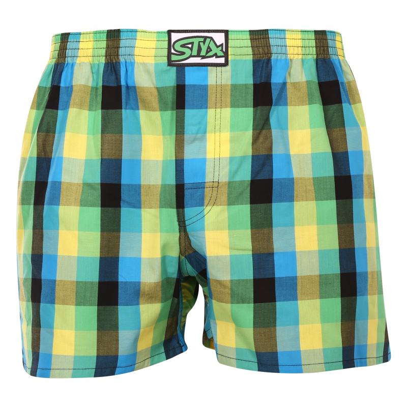 Pánské trenky Styx klasická guma vícebarevné (A936) XL, trenýrky