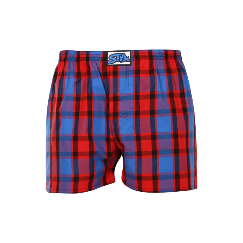 Pánské trenky Styx klasická guma vícebarevné (A937) XL, trenýrky