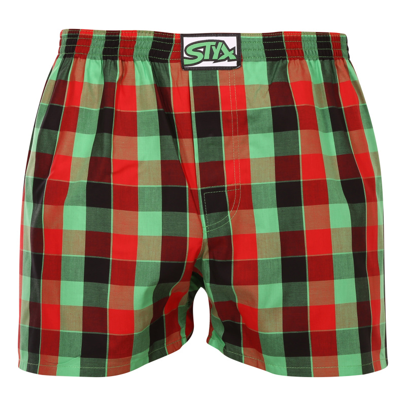 Pánské trenky Styx klasická guma vícebarevné (A938) XL, trenýrky