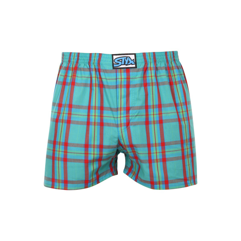Pánské trenky Styx klasická guma vícebarevné (A939) XL, trenýrky