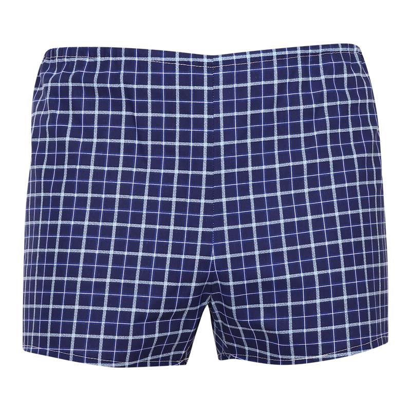 Klasické pánské trenky Foltýn modré kostky (K54) M, trenýrky