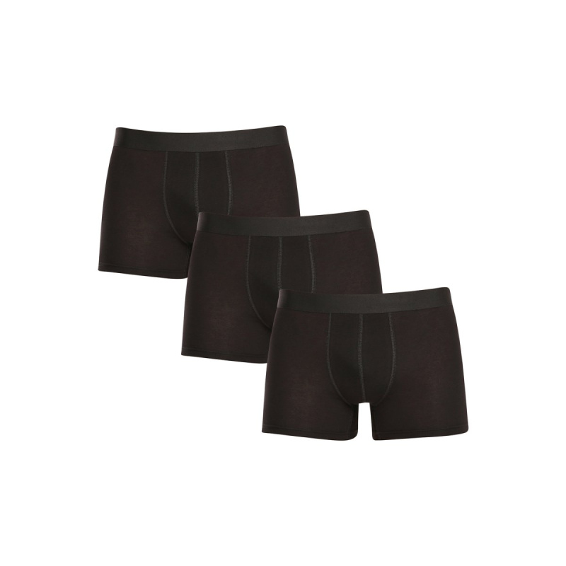 3PACK pánské boxerky Nedeto nadrozměr černé (3NBX001) 10XL, trenky / trenýrky