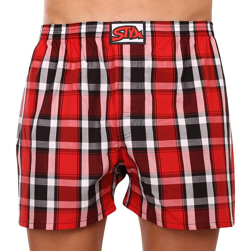 Pánské trenky Styx klasická guma nadrozměr vícebarevné (E935) 4XL, trenýrky
