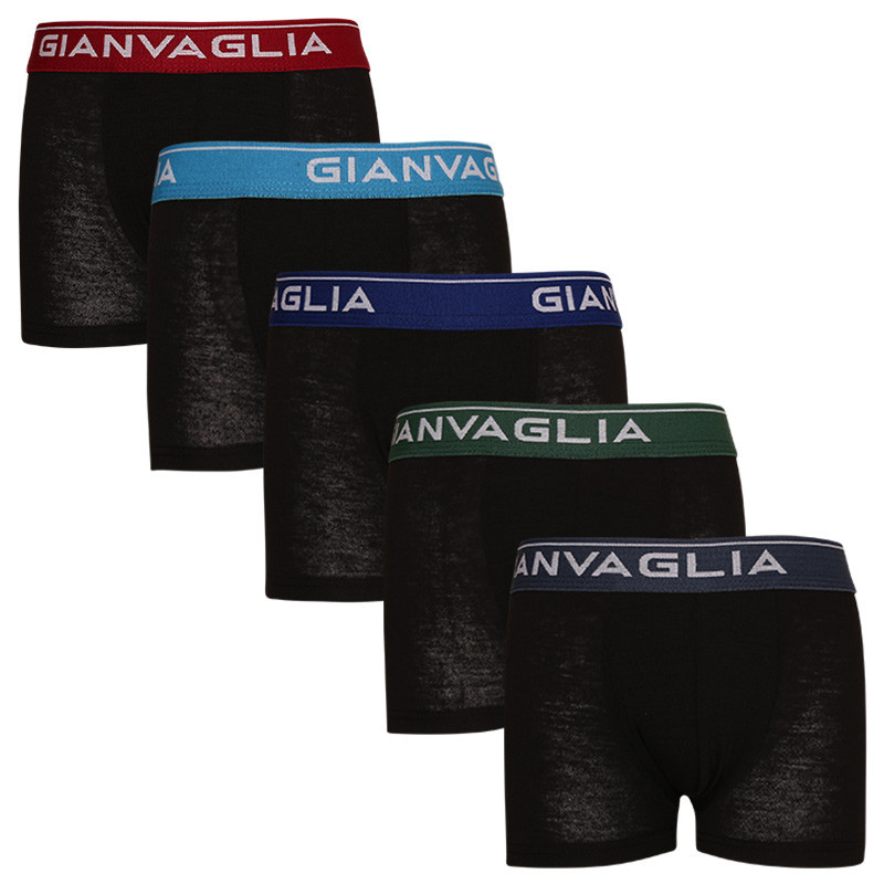 5PACK dětské boxerky Gianvaglia černé (026 - boys) 122, trenky / trenýrky