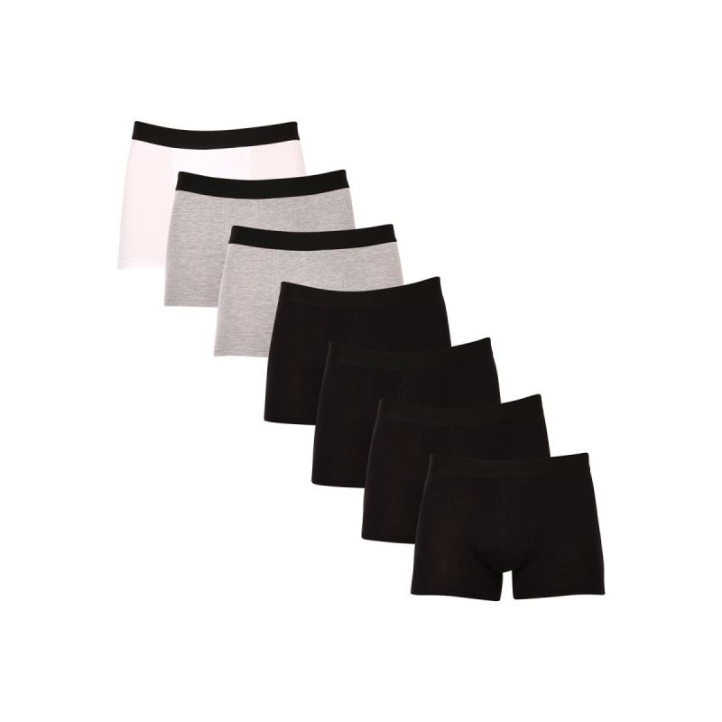 7PACK pánské boxerky Nedeto vícebarevné (7NDTB1002) XXL, trenky / trenýrky