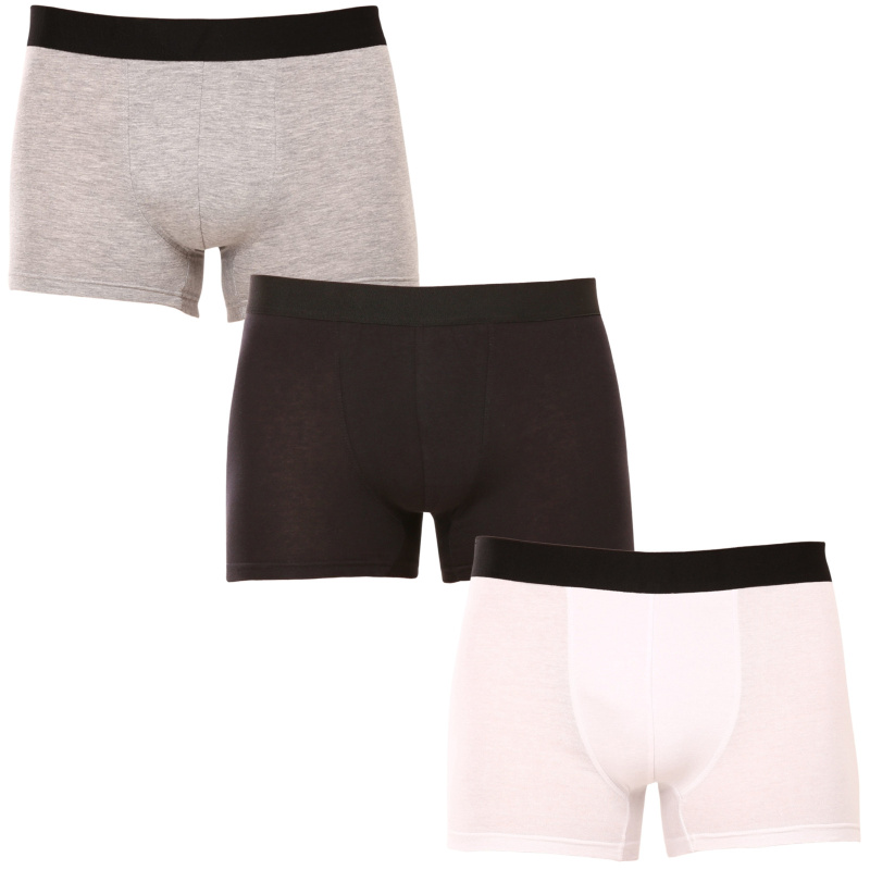 3PACK pánské boxerky Nedeto vícebarevné (3NDTB1002) XXL, trenky / trenýrky