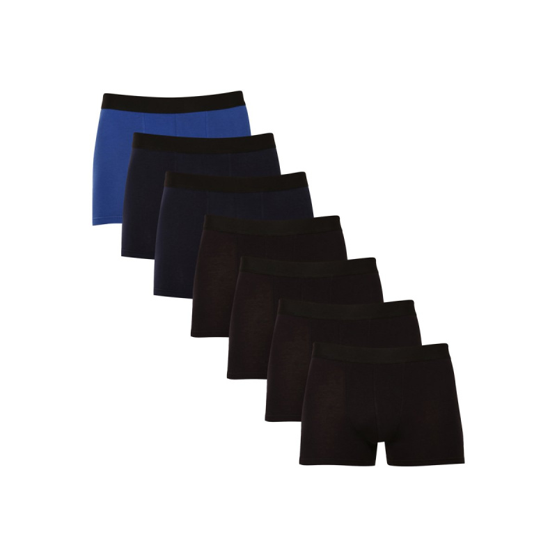 7PACK pánské boxerky Nedeto vícebarevné (7NDTB1001) XXL, trenky / trenýrky