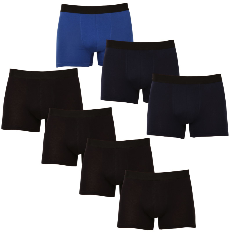 7PACK pánské boxerky Nedeto vícebarevné (7NDTB1001) 3XL, trenky / trenýrky