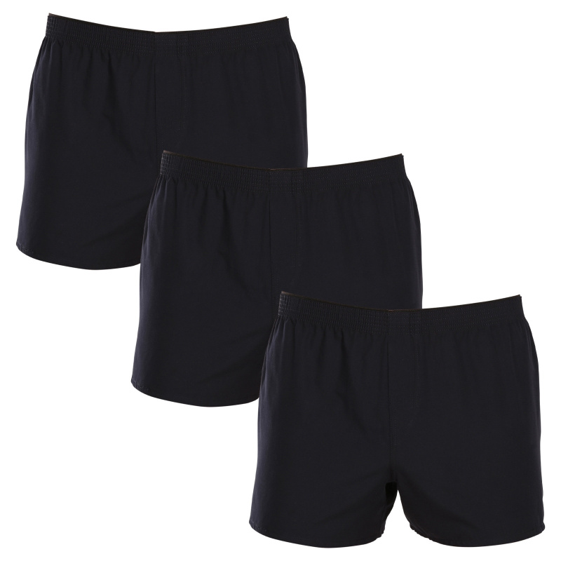 3PACK pánské trenky Nedeto tmavě modré (3NDTT002) M, trenýrky