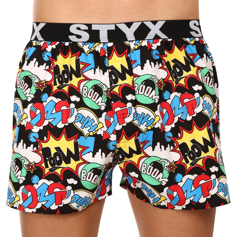 Pánské trenky Styx art sportovní guma OMG (B1456) L, trenýrky