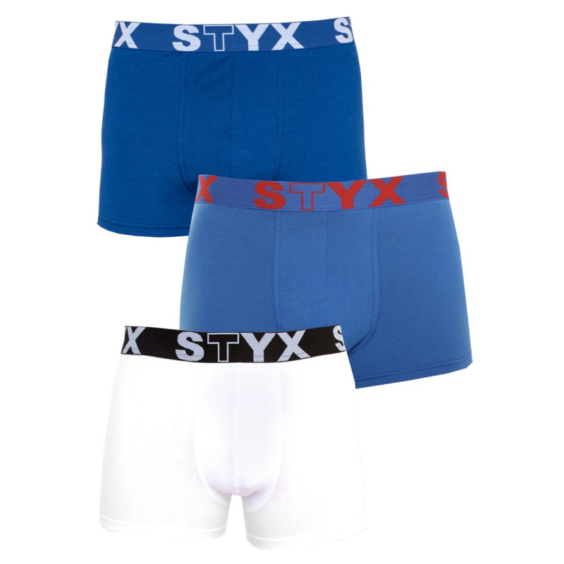 3PACK pánské boxerky Styx sportovní guma nadrozměr vícebarevné (R9676861) 3XL, trenky / trenýrky