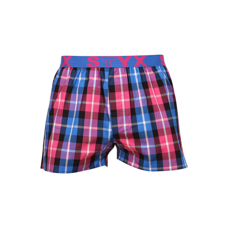 Pánské trenky Styx sportovní guma vícebarevné (B932) L, trenýrky
