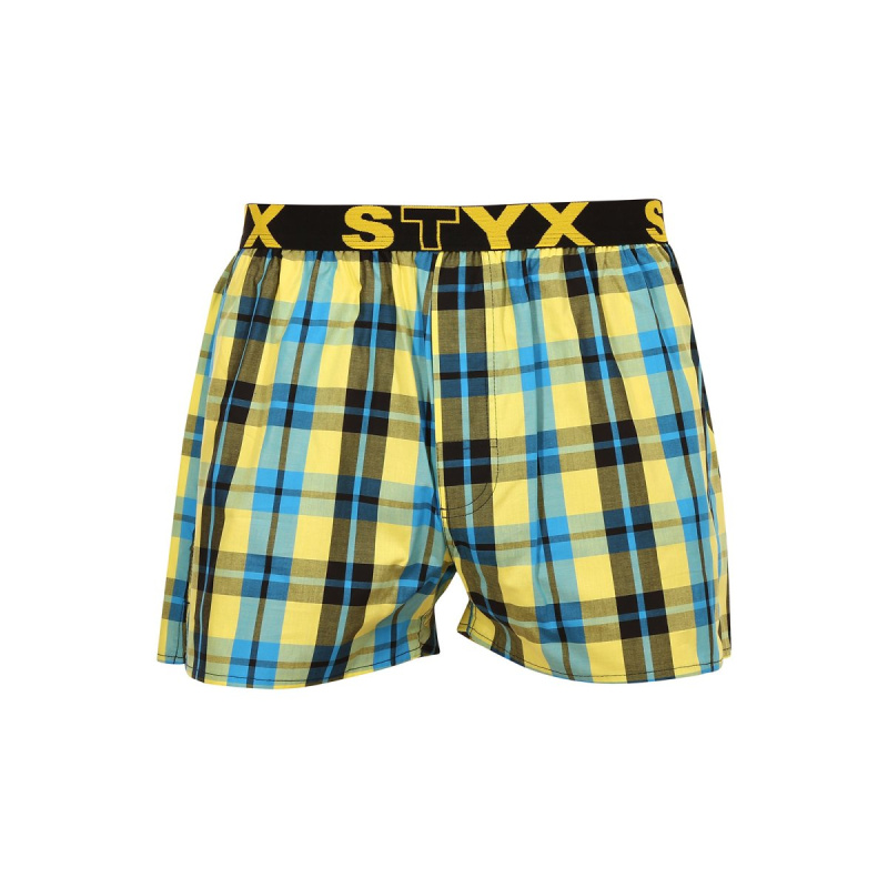 Pánské trenky Styx sportovní guma vícebarevné (B933) XL, trenýrky