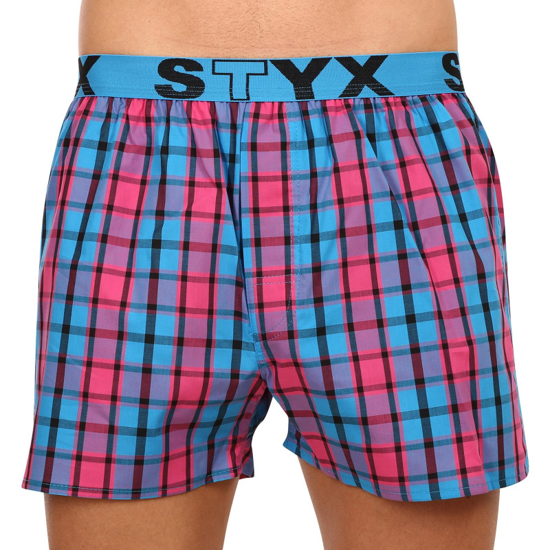 Pánské trenky Styx sportovní guma vícebarevné (B934) XXL, trenýrky