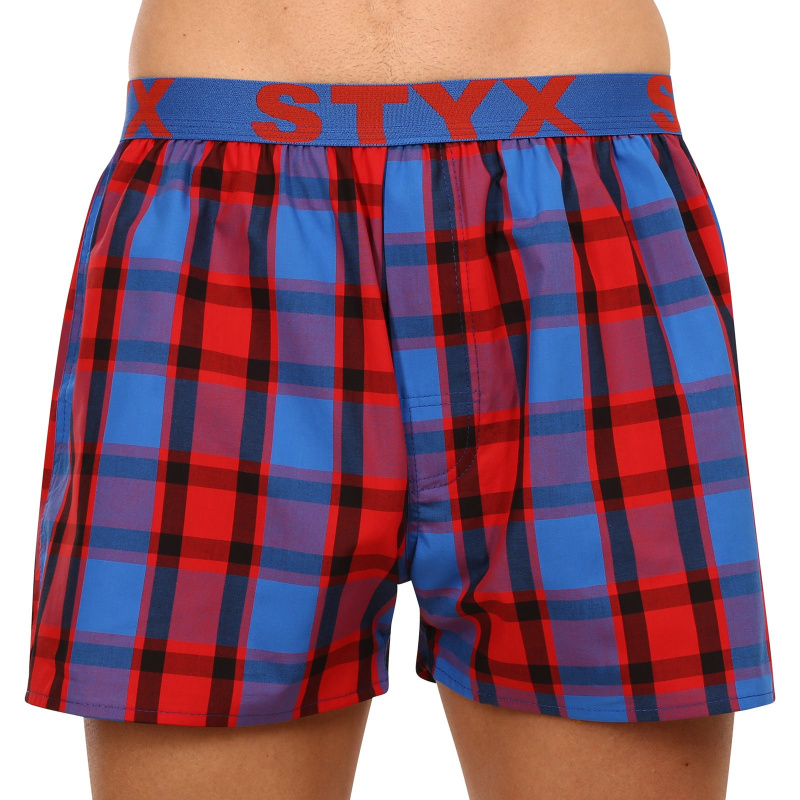 Pánské trenky Styx sportovní guma vícebarevné (B937) XL, trenýrky