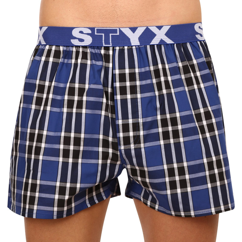 Pánské trenky Styx sportovní guma vícebarevné (B940) XL, trenýrky