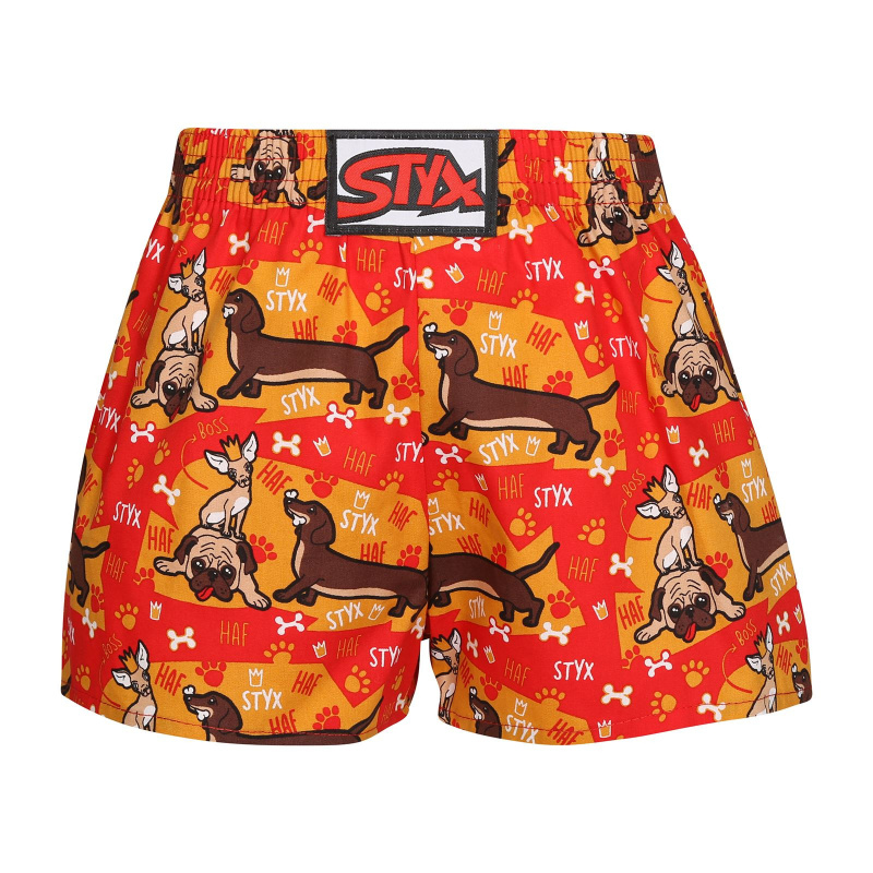 Dětské trenky Styx art klasická guma pejsci (J1554) 12-14 let, trenýrky