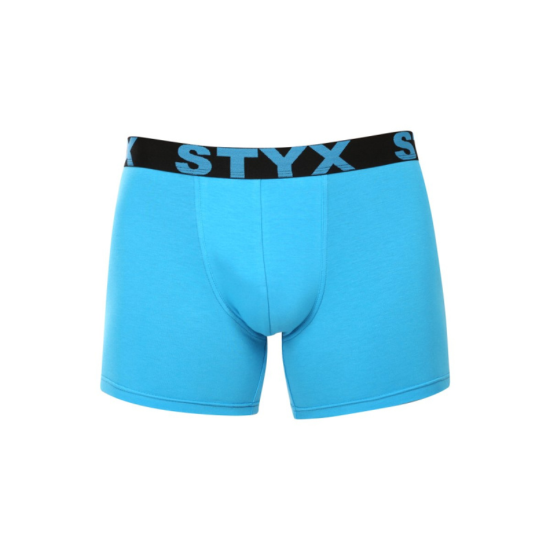 Pánské boxerky Styx long sportovní guma světle modré (U1169) L, trenky / trenýrky