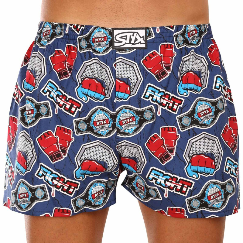 Pánské trenky Styx art klasická guma nadrozměr fight (E1556) 3XL, trenýrky