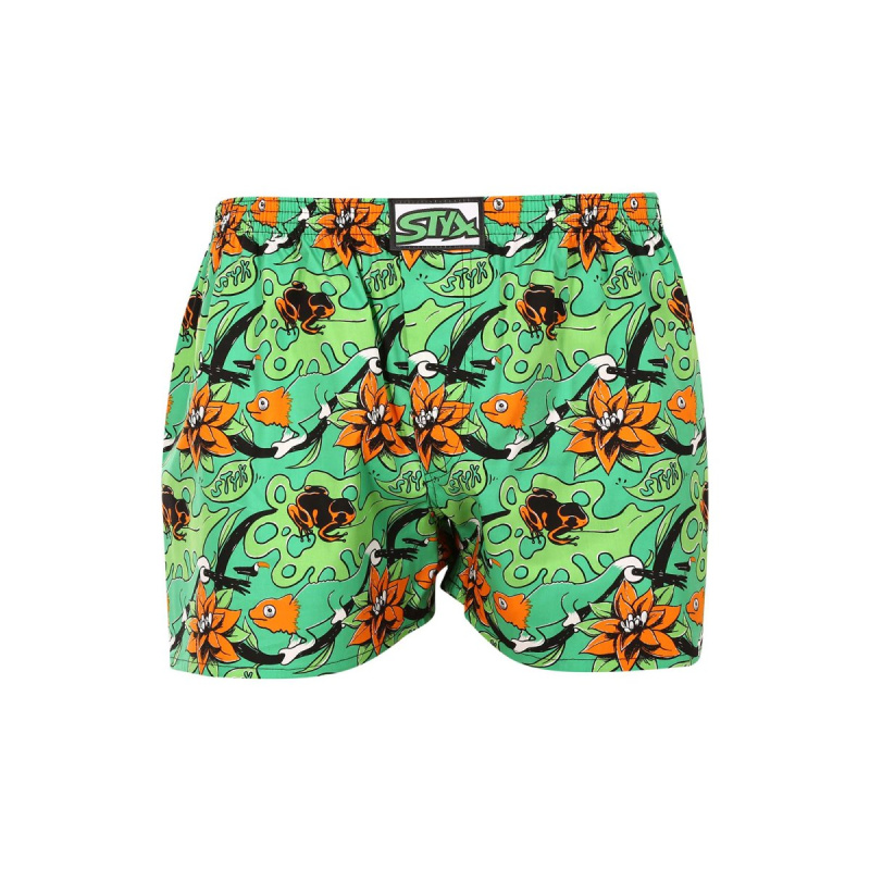 Pánské trenky Styx art klasická guma nadrozměr tropic (E1557) 4XL, trenýrky