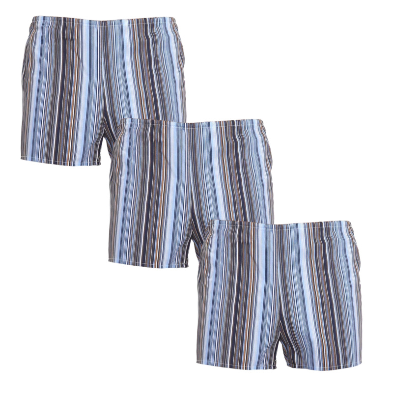 3PACK klasické pánské trenky Foltýn vícebarevné nadrozměr 4XL, trenýrky