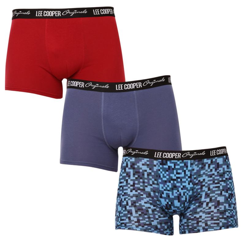 3PACK pánské boxerky Lee Cooper vícebarevné (LCUBOX3P2-1946710) M, trenky / trenýrky