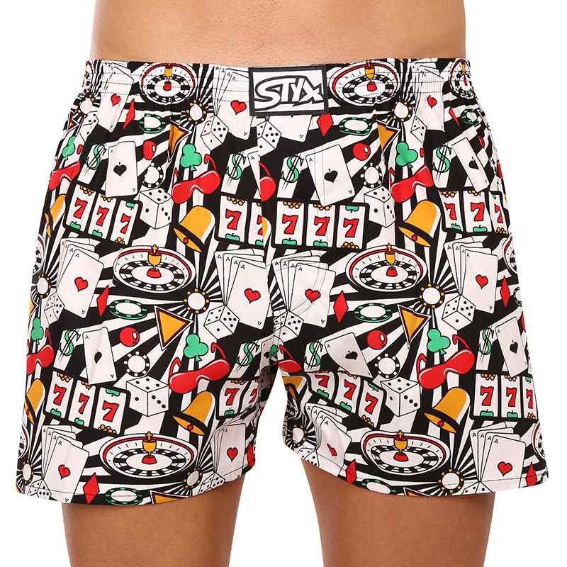 Pánské trenky Styx art klasická guma nadrozměr casino (E1553) 3XL, trenýrky