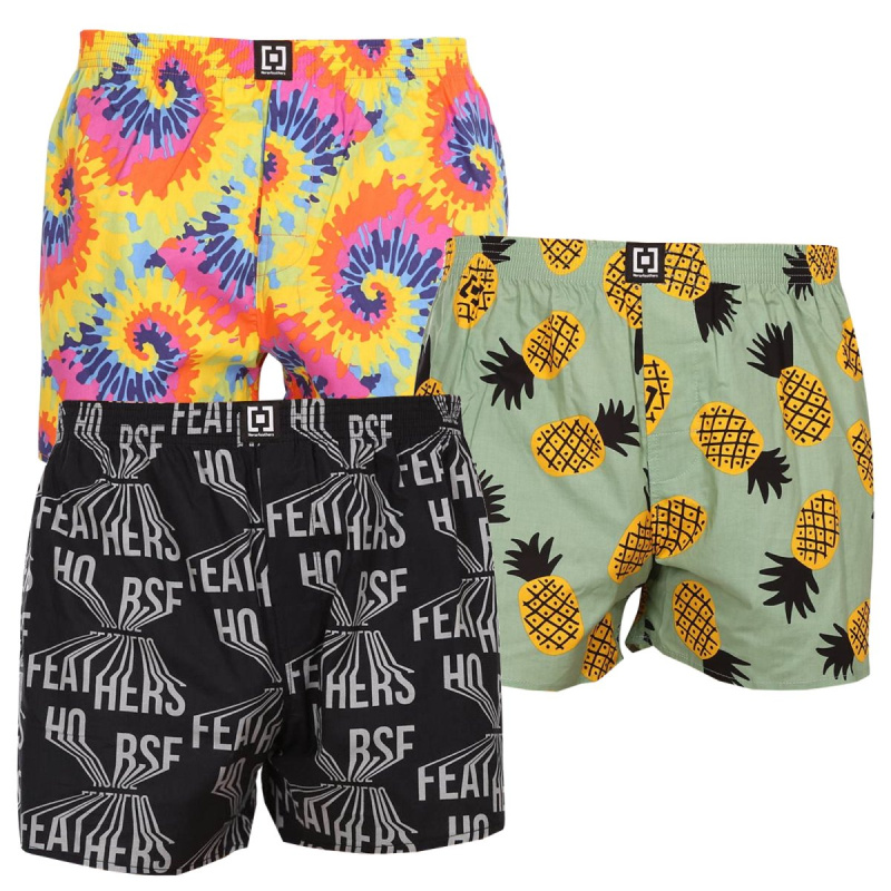 3PACK pánské trenky Horsefeathers Manny (AM167ABC) L, trenýrky