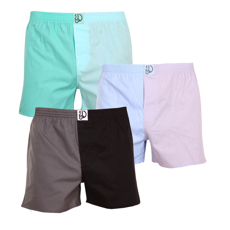 3PACK pánské trenky Dedoles vícebarevné (D-M-UN-LB-B-C-15747577) M, trenýrky