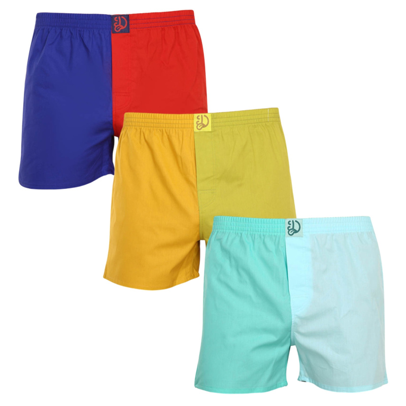 3PACK pánské trenky Dedoles vícebarevné (D-M-UN-LB-B-C-1577476) XXL, trenýrky