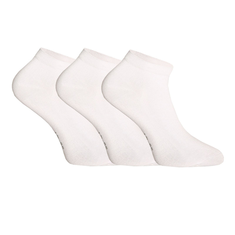 3PACK ponožky Gino bambusové bílé (82005) XL
