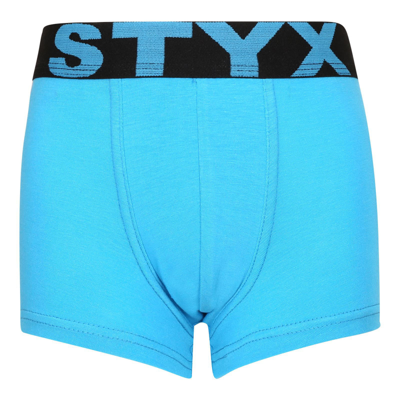 Dětské boxerky Styx sportovní guma světle modré (GJ1169) 12-14 let, trenky / trenýrky