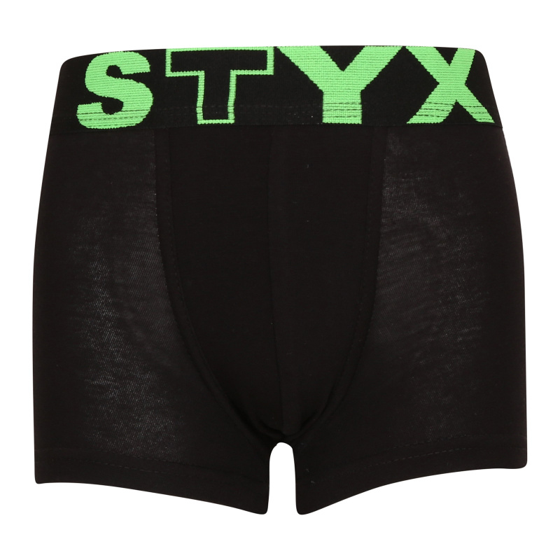 Dětské boxerky Styx sportovní guma černé (GJ962) 4-5 let, trenky / trenýrky