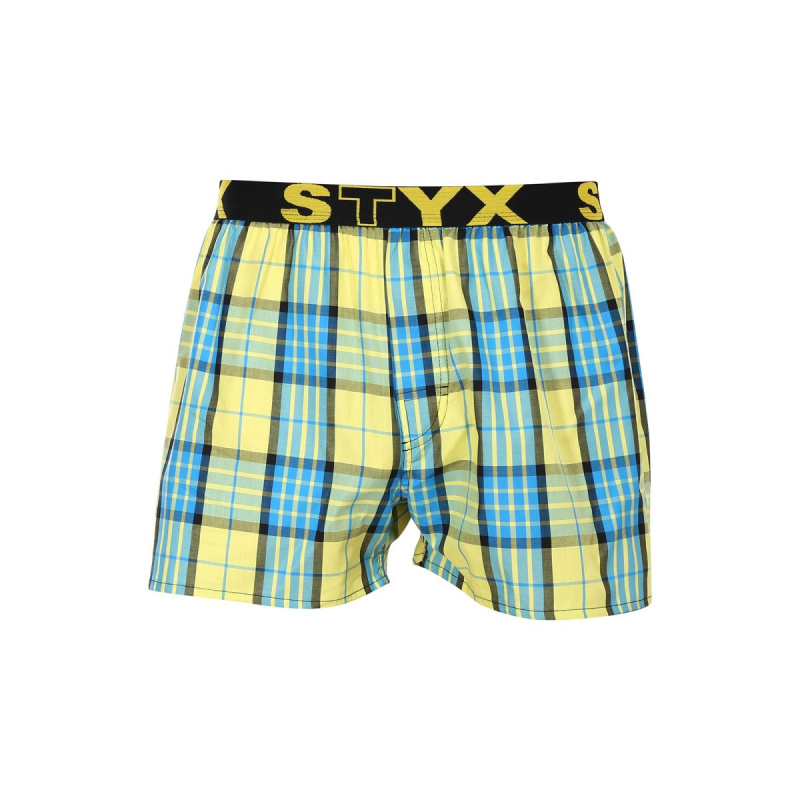 Pánské trenky Styx sportovní guma vícebarevné (B1002) S, trenýrky