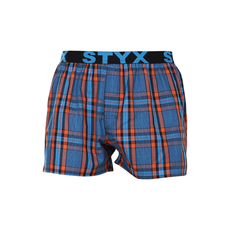 Pánské trenky Styx sportovní guma vícebarevné (B1010) S, trenýrky