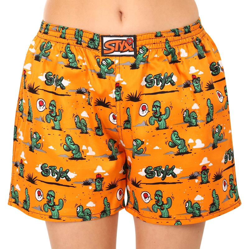 Dámské trenky na spaní Styx kaktusy (DTD1351) S, trenýrky
