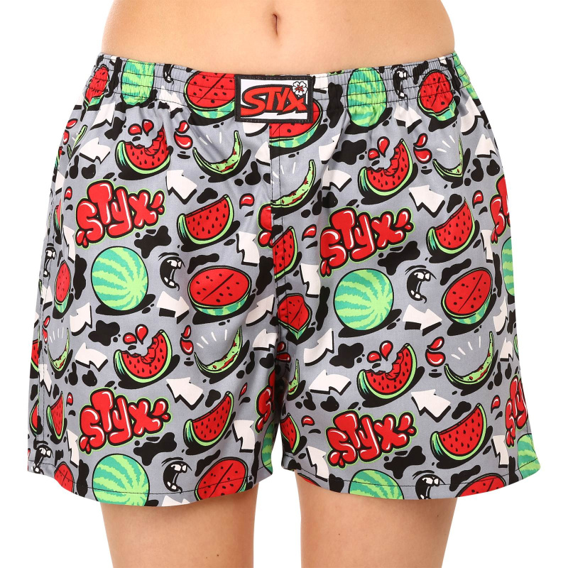 Dámské trenky na spaní Styx melouny (DTD1459) L, trenýrky