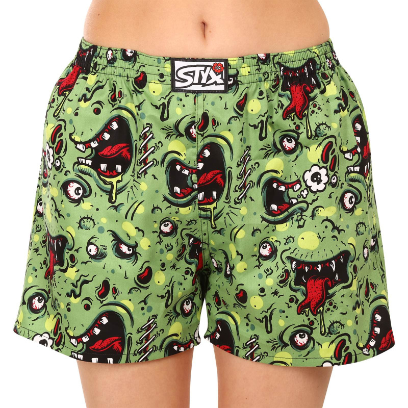 Dámské trenky na spaní Styx zombie (DTD1451) L, trenýrky