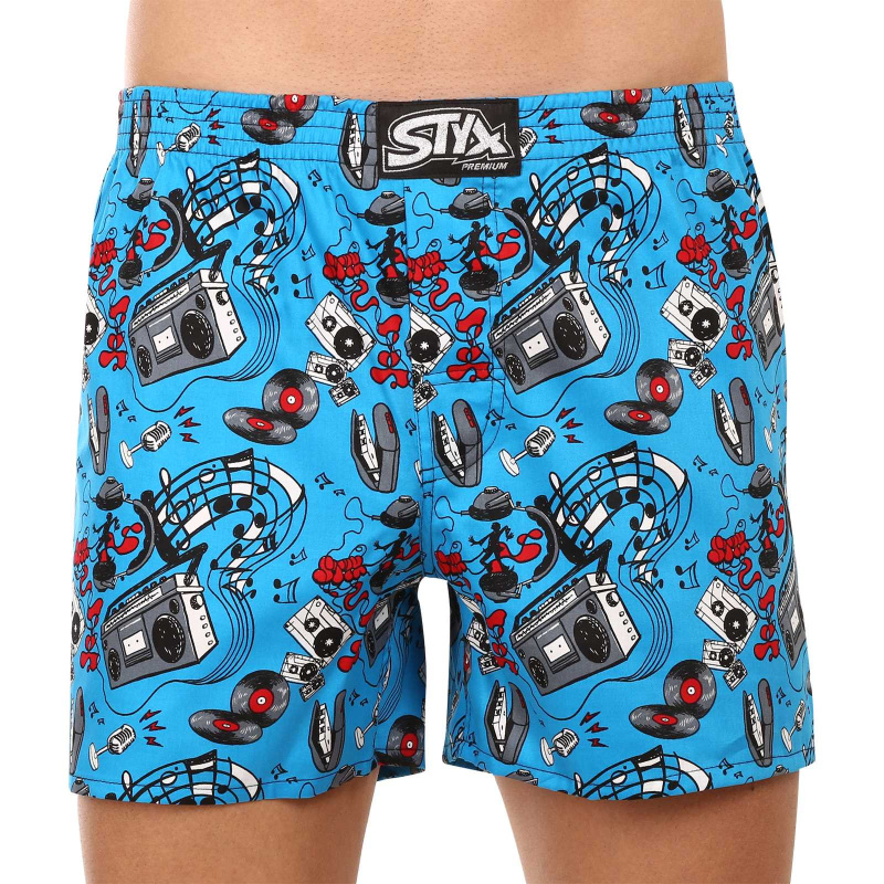 Pánské trenky Styx premium art klasická guma hudba (AP1558) XXL, trenýrky