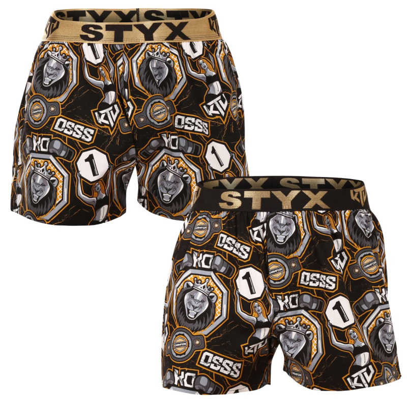 2PACK pánské trenky Styx art / KTV sportovní guma (2BT1655) M, trenýrky