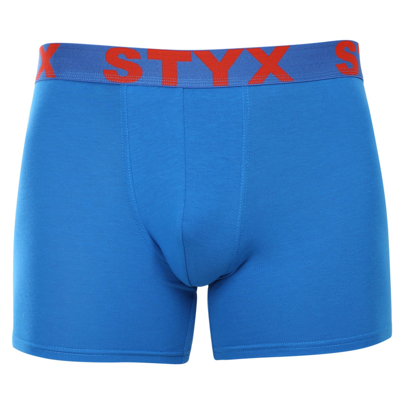 Pánské boxerky Styx long sportovní guma modré (U1167) XXL, trenky / trenýrky