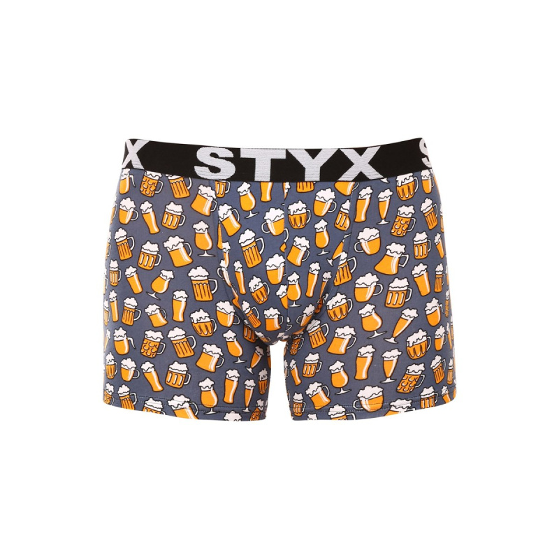 Pánské boxerky Styx long art sportovní guma pivo (U1357) S, trenky / trenýrky