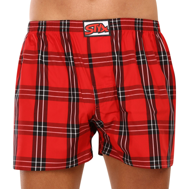 Pánské trenky Styx klasická guma nadrozměr vícebarevné (E1003) 3XL, trenýrky
