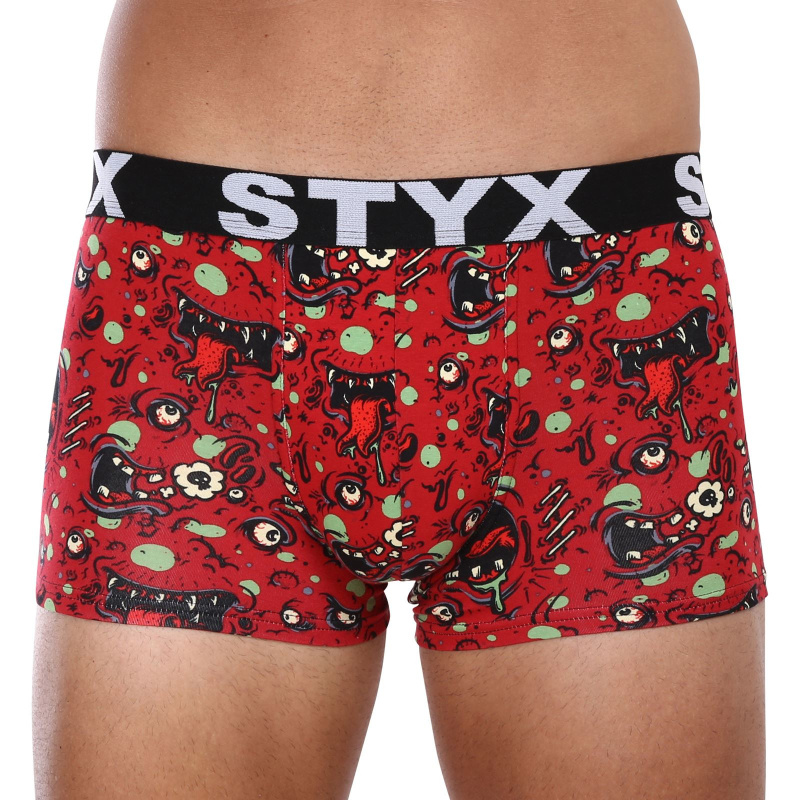 Pánské boxerky Styx art sportovní guma zombie (G1451) XXL, trenky / trenýrky