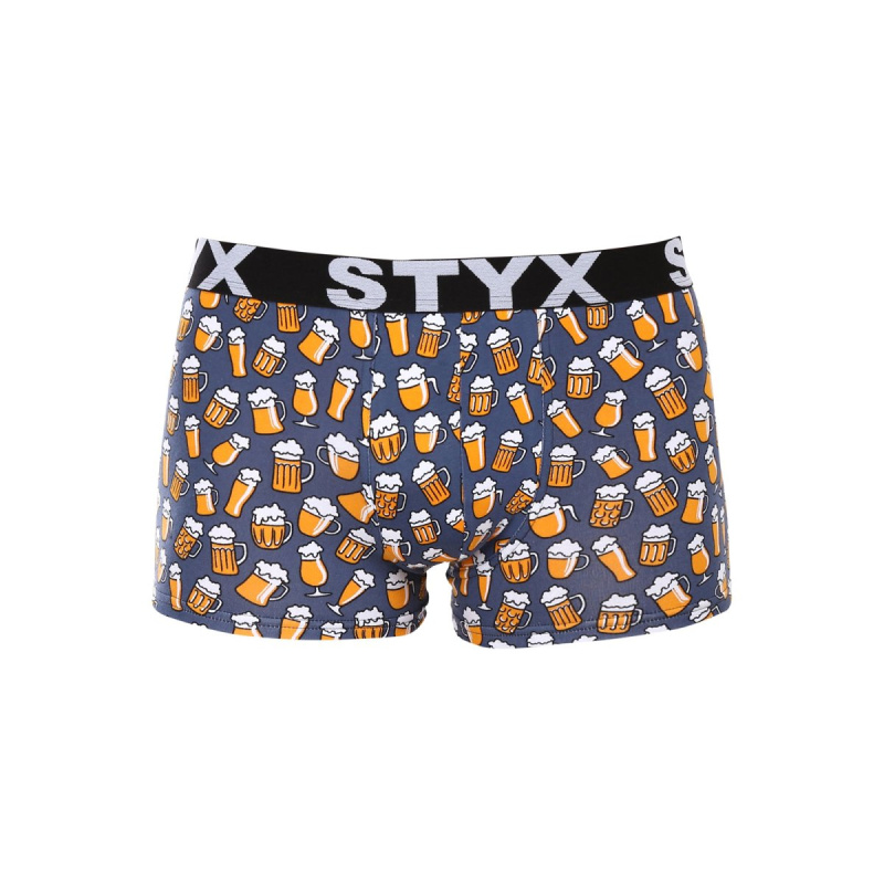Pánské boxerky Styx art sportovní guma pivo (G1357) S, trenky / trenýrky