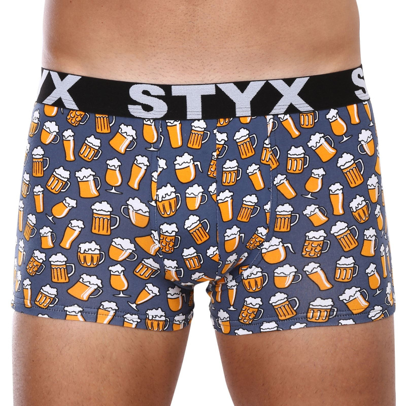 Pánské boxerky Styx art sportovní guma pivo (G1357) S, trenky / trenýrky
